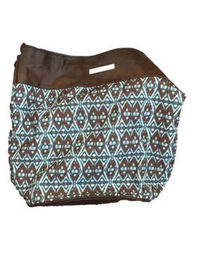 Christian Soriano Brown Faux Leather Pattern Purse
